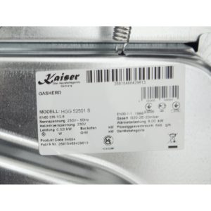 Плита газова Kaiser HGG 52501 S