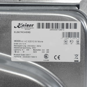 Плита склокерамічна Kaiser HC 62010 W Moire