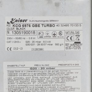 Газова варильна поверхня Kaiser KG 6976 GBE Turbo