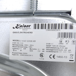 Плита комбінована Kaiser HGE 52508 KR