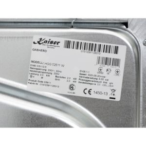 Плита газова Kaiser HGG 52511 W