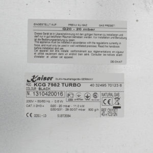 Газова варильна поверхня Kaiser KCG 7982 Turbo