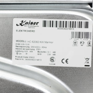 Плита склокерамічна Kaiser HC 62082 KW Marmor