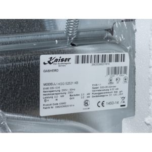 Плита газова Kaiser HGG 52521 KB