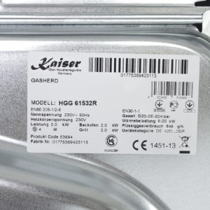 Плита газова Kaiser HGG 61512 R