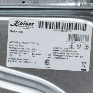 Плита газова Kaiser HGG 62521 KW