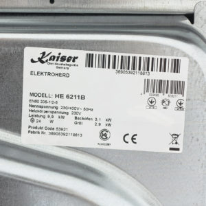 Плита електрична Kaiser HE 6281 KB