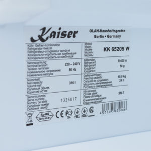 Холодильник Kaiser KK 65205 W