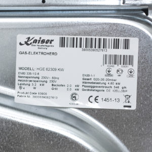 Плита комбінована Kaiser HGE 62309 KW