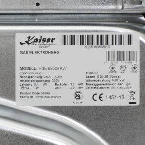 Плита комбінована Kaiser HGE 62508 KW