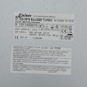 Газова варильна поверхня Kaiser KG 6976 BawGBE Turbo