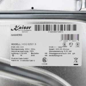 Плита газова Kaiser HGG 62501 S