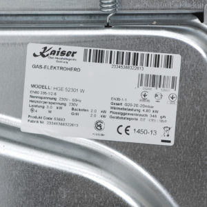 Плита комбінована Kaiser HGE 52301 W