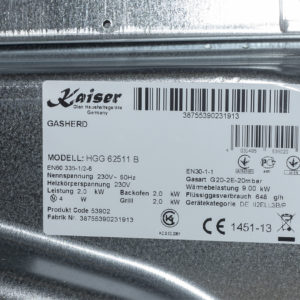 Плита газова Kaiser HGG 62521 KB